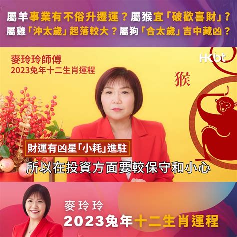 2023麥玲玲|麥玲玲2023兔年十二生肖運程：屬兔、龍、蛇、馬、。